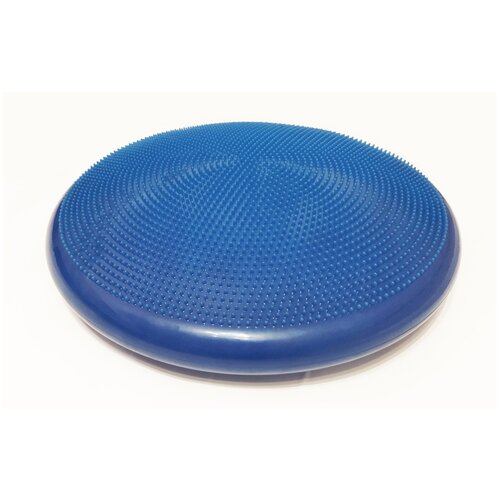 фото Диск спортивный массажный gcsport breath, диаметр 55см, синий (балансировочная подушка + тренажер для дыхания)