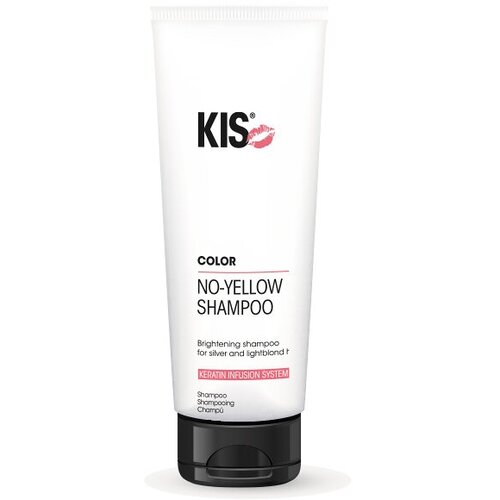 KIS No-Yellow Shampoo - кератиновый антижелтый шампунь для блонда и седых волос, 250 мл kis no yellow shampoo кератиновый антижелтый шампунь для блонда и седых волос 250 мл