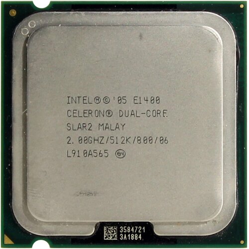 Процессор Intel Celeron E1400 Allendale LGA775, 2 x 2000 МГц, OEM