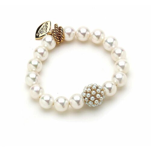 Браслет MON REVE, стрейч, с жемчугом, MR-BMR23K010 белый