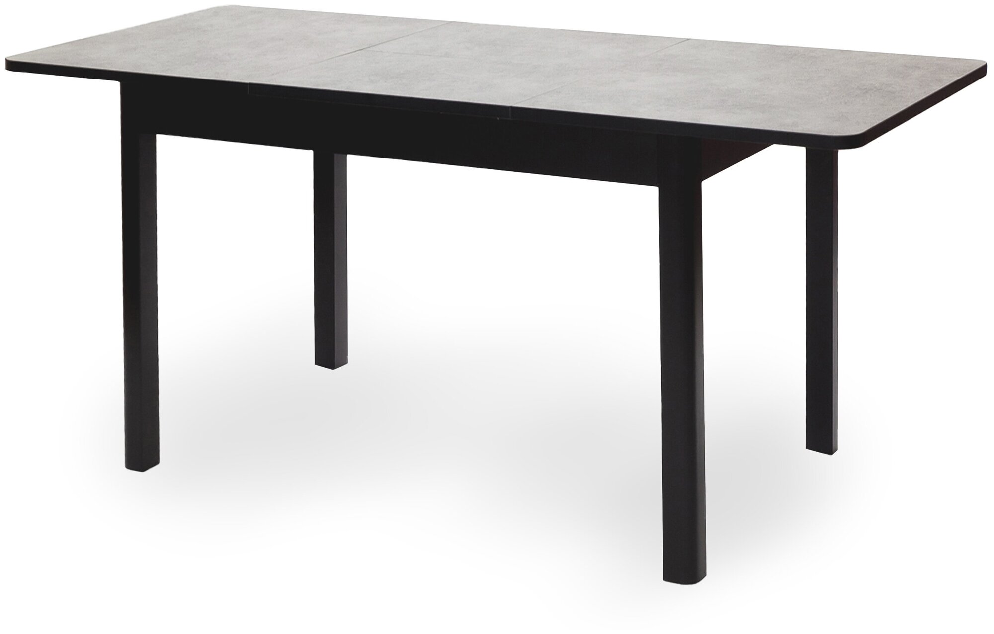 Стол раздвижной гранд-с, 110/160х69, бетон, черный - фотография № 7