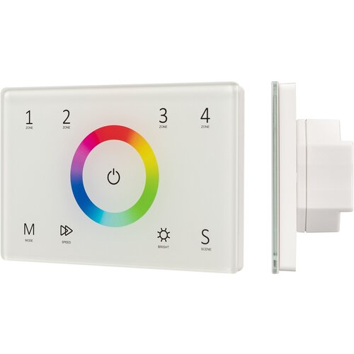 Панель Sens SMART-P83-RGB White (230V, 4 зоны, 2.4G) (Arlight, IP20 Пластик, 5 лет)