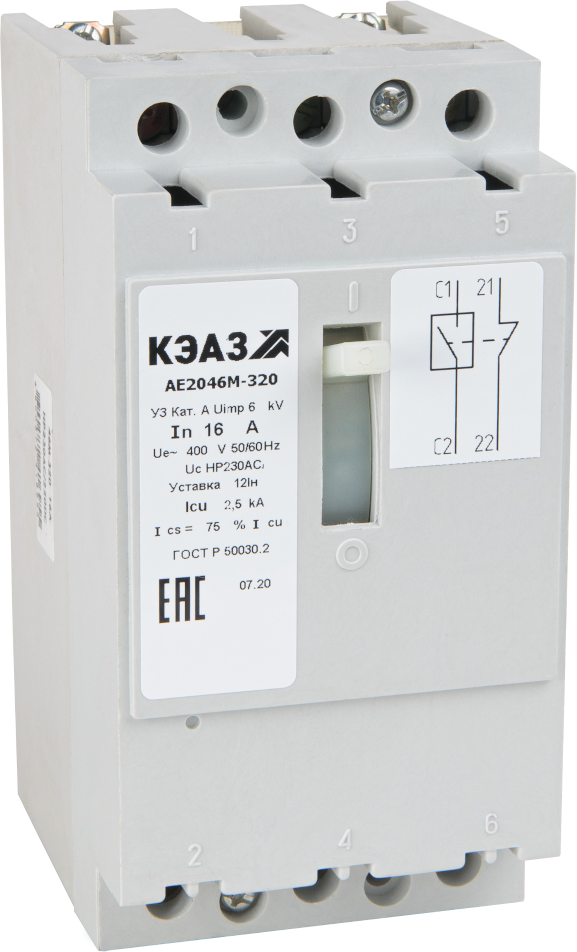 KEAZ Выключатель автоматический АЕ2046М-100-31,5А-12Iн-400AC-У3-КЭАЗ, 4 шт - фотография № 4