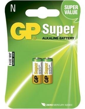 Батарея GP Super Alkaline, 910 A, LR1N, 2 шт