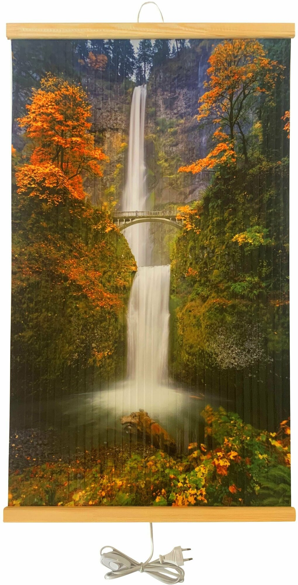 Гибкий инфракрасный настенный обогреватель "водопад В лесу"