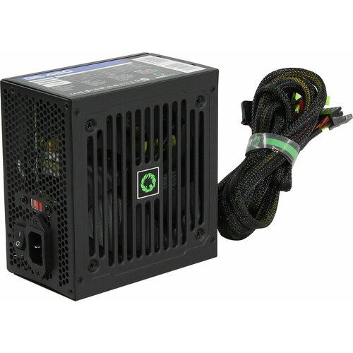 Блок питания GameMax GE ECO GAMER GE-450450 Вт (черный, 450W, ATX V2.3, 24+4+4 pin, 1x6/8 pin, fan 120mm, RTL)