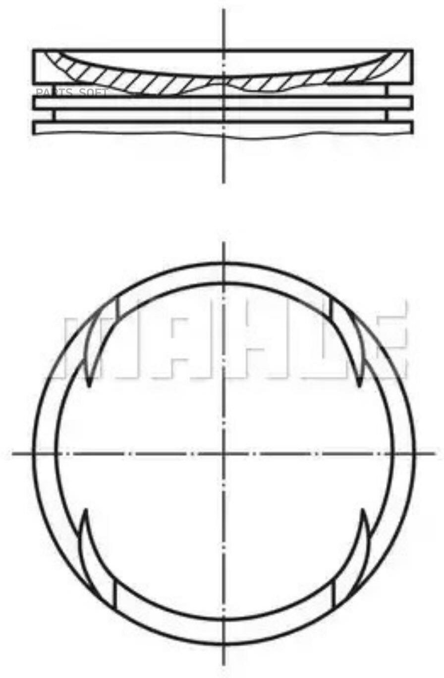 MAHLE 0308902 Поршень