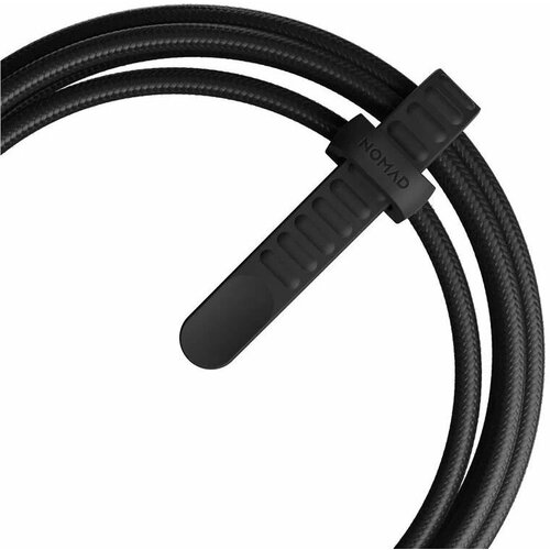 Дата-кабель с нейлоновой оплёткой и ремешком Nomad Sport Cable USB-C Lightning (2 м) (Чёрный / Black) дата кабель с нейлоновой оплёткой satechi usb c 2 м фиолетовый purple