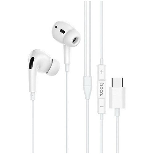 Аксессуары Наушники и Bluetooth-гарнитуры Наушники HOCO M1 Pro Wired Earphones Type-C белые 809₽