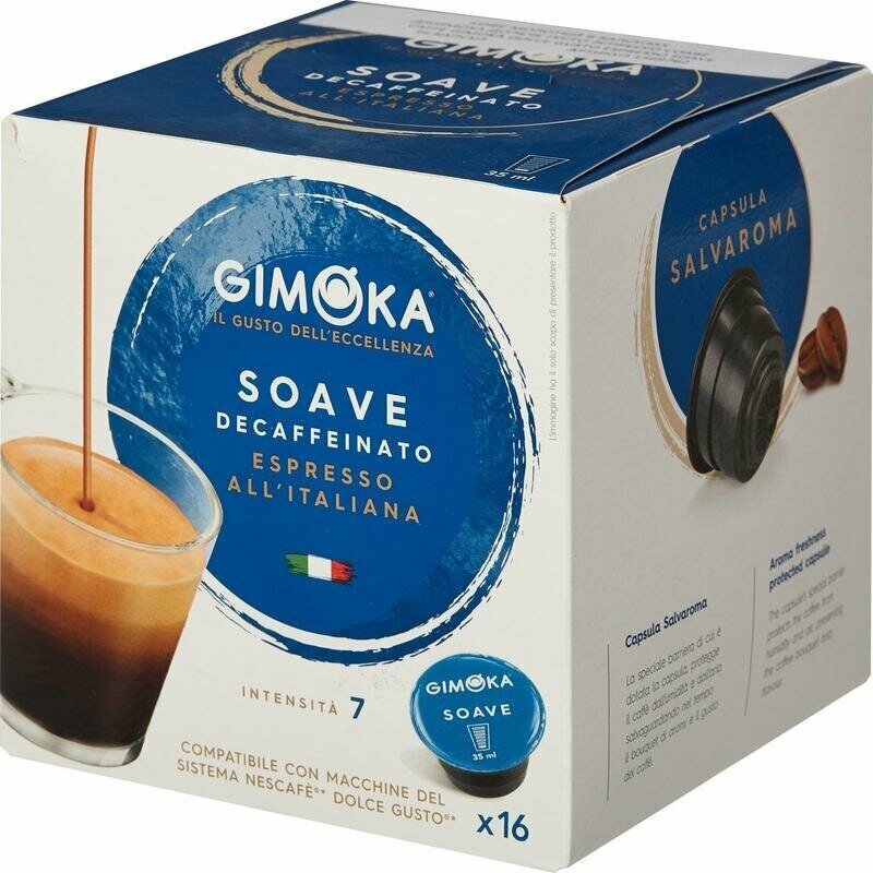 Кофе в капсулах для кофемашин Gimoka Dolce Gusto Espresso Soave (16 штук в упаковке) - фотография № 4