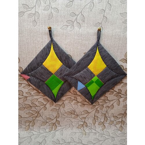 Прихватки большие 16*16см-2 штуки на подарок