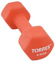 Гантель Torres Pl55014, вес 4 кг, 1 шт