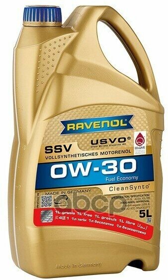 Ravenol Моторное Масло Ravenol Ssv Fuel Economy Sae 0W-30 (5Л По Цене 4Л)