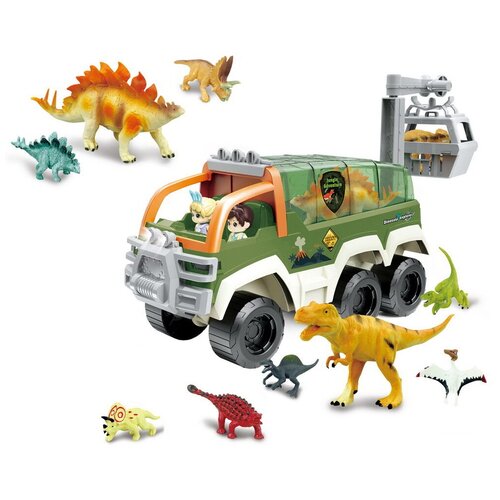 Игровой набор Pituso Машина с динозаврами Dinosaur Explorer