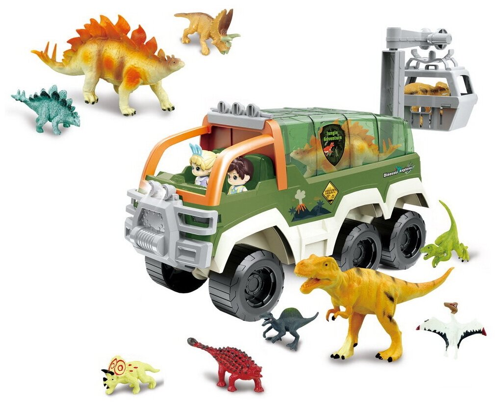 Игровой набор Pituso Машина с динозаврами Dinosaur Explorer