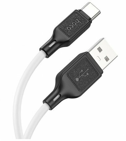 Дата-кабель HOCO X90, USB To Type-C, 3A, 1м, силиконовый, белый