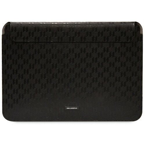 Чехол-папка Lagerfeld Saffiano Sleeve Monogram для Macbook 13/14, черный