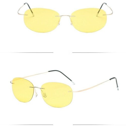 Солнцезащитные очки , золотой, желтый солнцезащитные очки boucheron золотой желтый