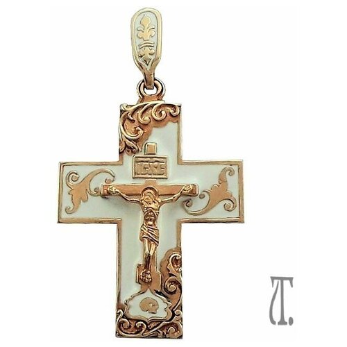 Крестик Tutushkin jeweler, красное золото, 585 проба