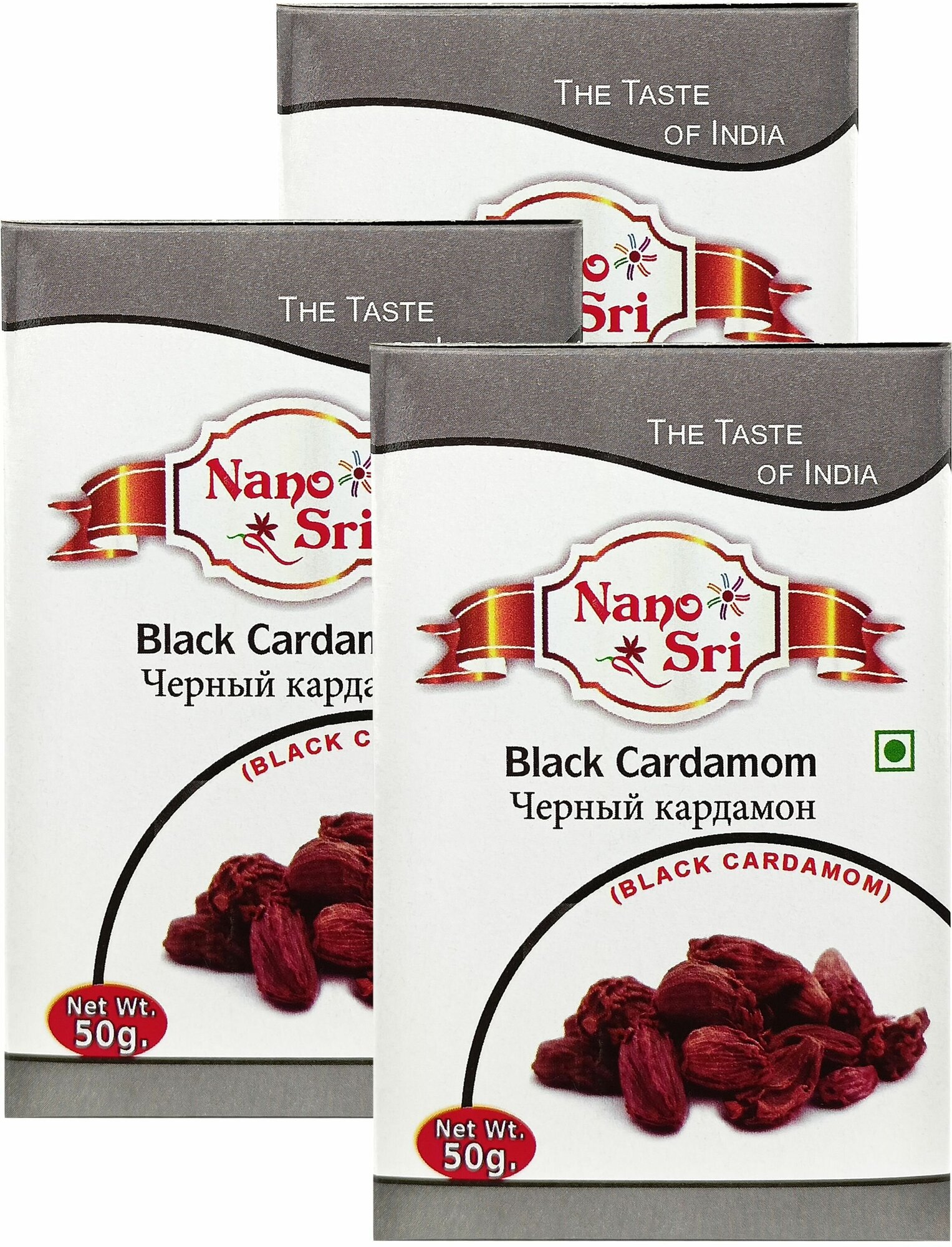 Кардамон черный Nano Sri, 50 г - 3 шт