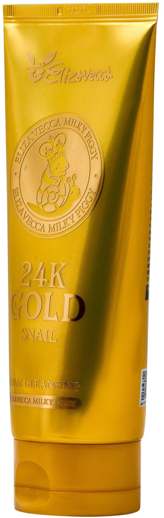 Пенка для умывания Elizavecca 24K Gold Snail Cleansing Foam 180мл - фото №14