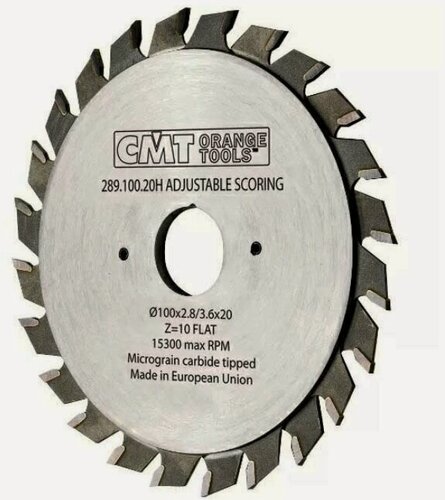 Изображение товара Подрезной регулируемый диск 100x20x2,8-3,6/ 12 FLAT Z10+10 CMT