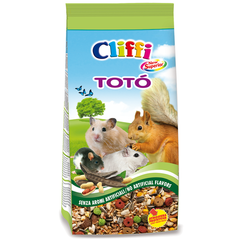 Корм для хомяков, белок, мышей и песчанок Cliffi New Superior Toto , 900 г