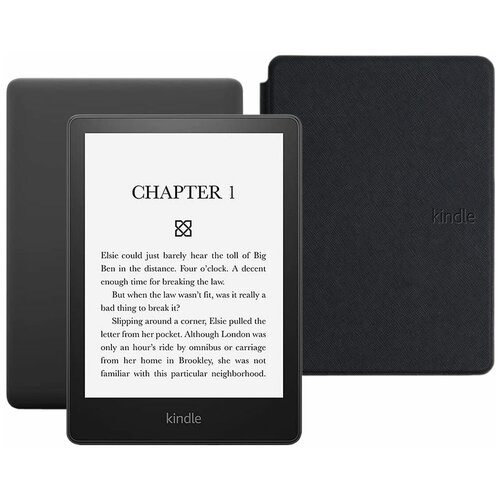 Электронная книга Amazon Kindle PaperWhite 2021 8Gb black Ad-Supported с обложкой ReaderONE