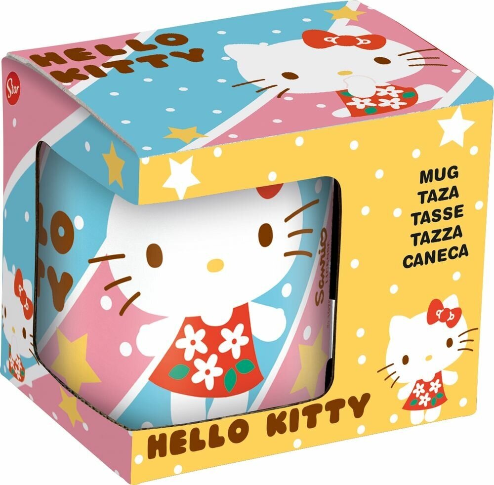 Кружка Stor "Hello Kitty", Искусство, в подарочной упаковке, 220 мл, керамическая (46246)