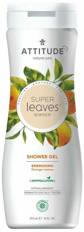 ATTITUDE Super Leaves Гель для душа Активизирующий / Orange leaves 473 ml