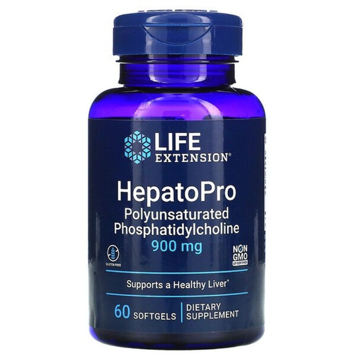 Фосфолипиды для поддержания нормального функционирования печени HepatoPro Life Extension 60 гелевых капсул