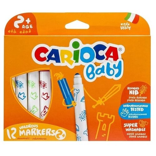 Carioca Фломастеры утолщенные Baby 2+ 12 цв