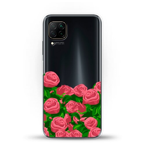 фото Силиконовый чехол розы на huawei p40 lite andy & paul