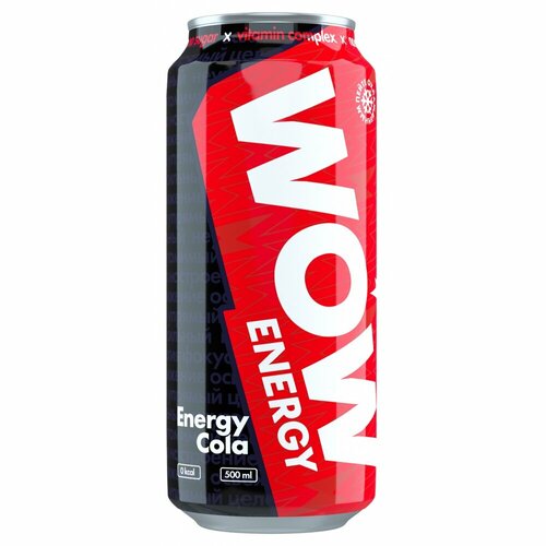 WOW Energy drinks 500ml (Energy cola)