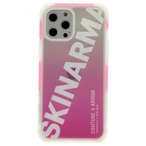 Чехол для iPhone 12/12 Pro Skinarma Keisha Pink, противоударная пластиковая накладка с рисунком, силиконовый бампер с защитой камеры