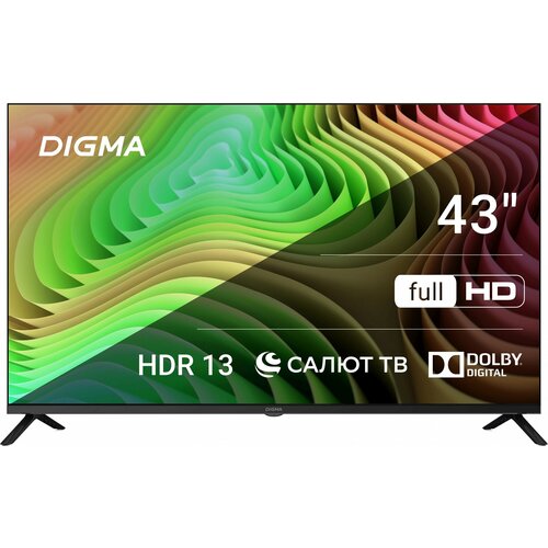 Телевизор LED Digma 43 DM-LED43SBB36 Салют ТВ Frameless M 21301₽