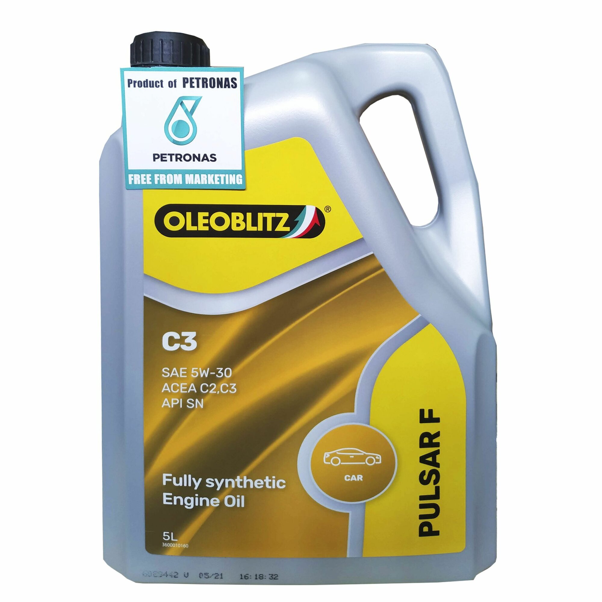 70658ML2EU Моторное масло PETRONAS OLEOBLITZ PULSAR F C3 5W-30.5 л.Синт.масло.