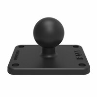 RAM-B-202U-225 шар RAM 25 мм (1") площадка 51x64 мм (2x2, 25) отверстия 38х51 мм (1, 5x2), алюминий
