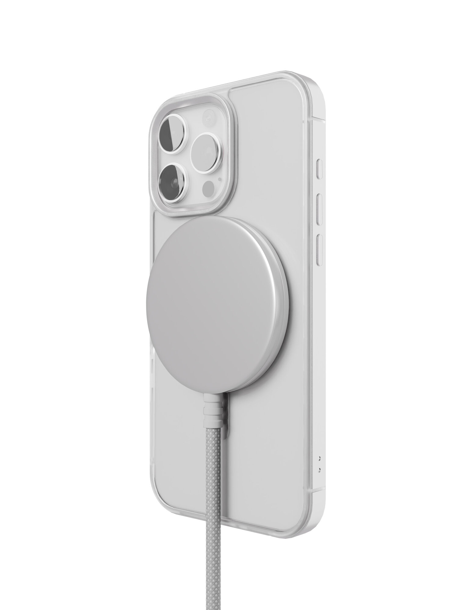 Чехол на iPhone 16 ProMax VLP Element Case, серебристый — фото 1