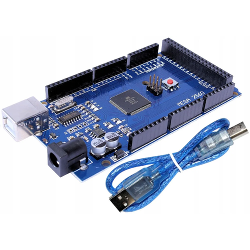 Программируемый контроллер-плата Arduino Mega 2560 R3 CH340G + USB кабель