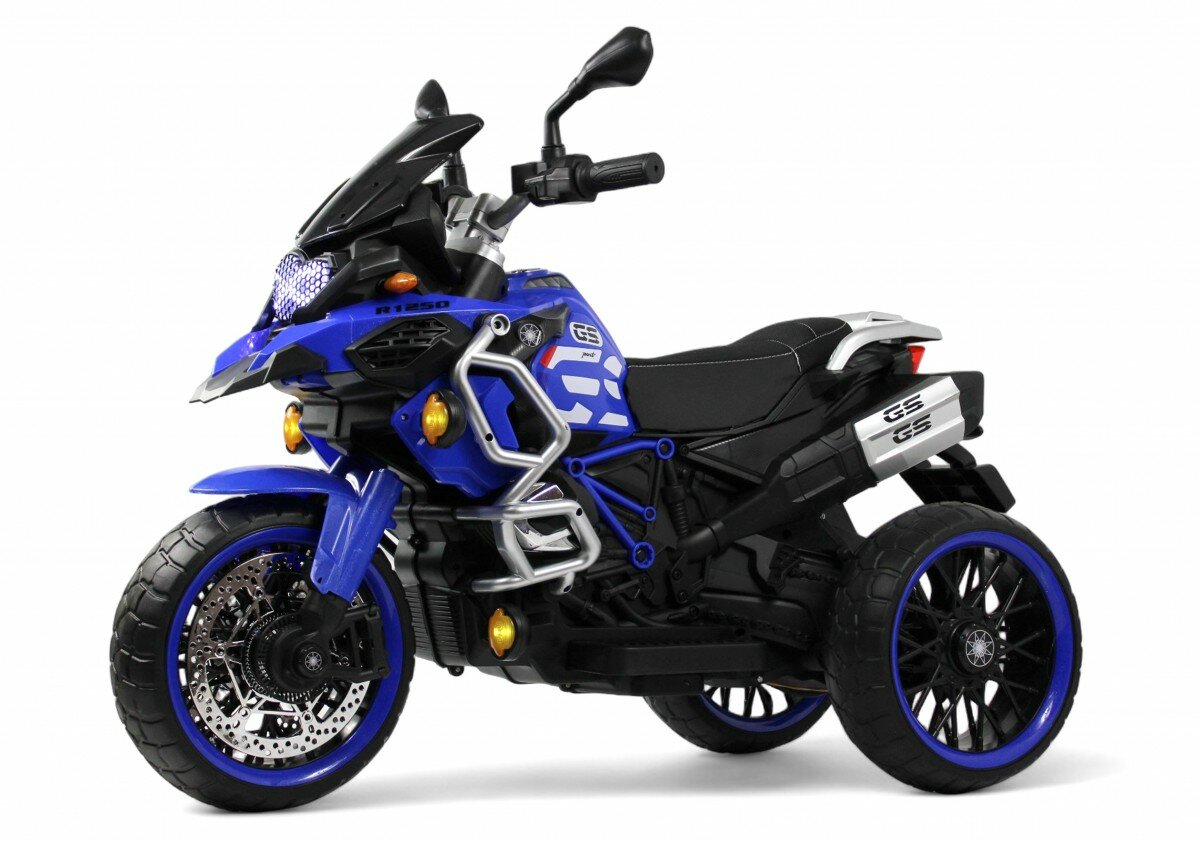 Rivertoys Детский электромотоцикл М008БХ синий