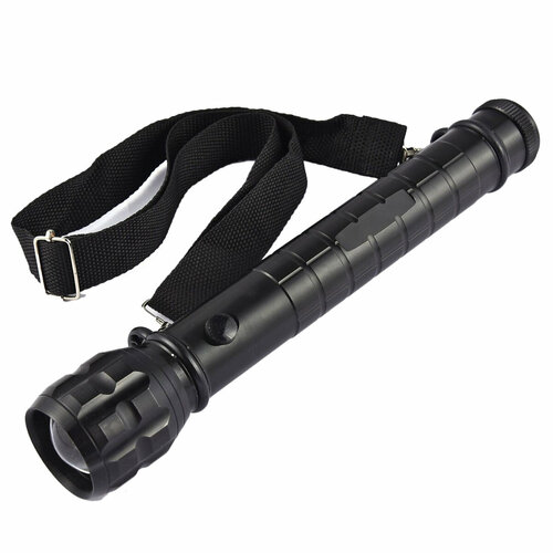 Полицейский фонарь дубинка с зумом LED XP-E Q5 Работает от батареек D