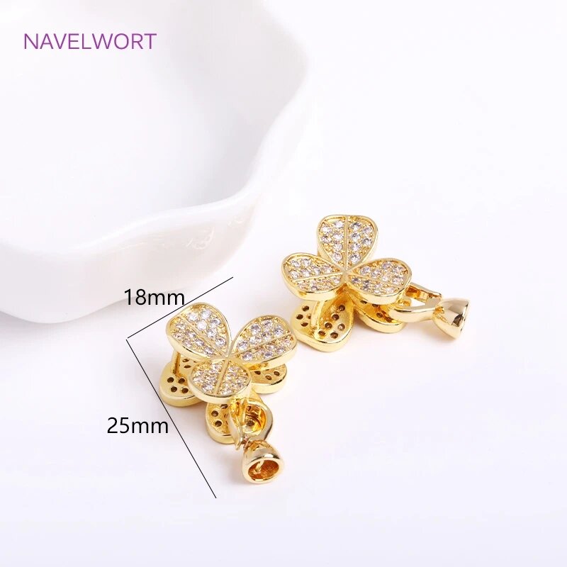 Замочки для украшений NAVELWORT, 18K gold plated, 2 шт