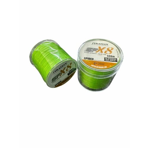 Плетеный шнур Spider 8X 0.14 мм (20.0 кг), 500 м