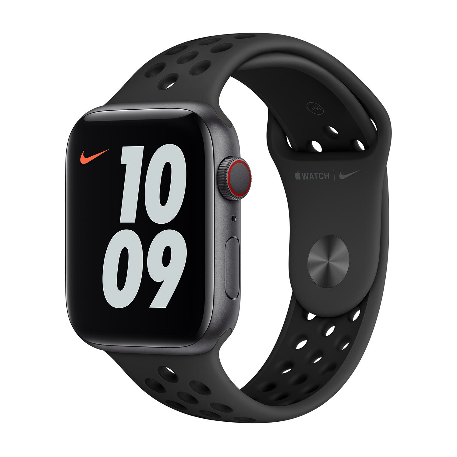 Ремешок силиконовый Anthracite/Black Nike Sport Band (Антрацитовый/черный) Apple Watch 41mm (38mm; 40mm) MTMP2AM/A