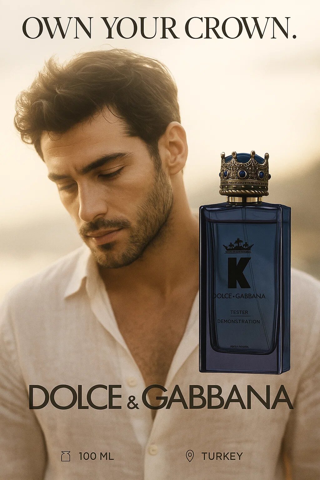 Мужская парфюмированная вода K, в стиле Dolce & Gabbana, 100 мл, произведено в Турции