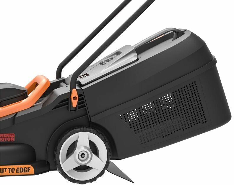 Аккумуляторная газонокосилка WORX WG730E, 30 см, бесщеточная, 20В, 4Ач х 1, ЗУ 2А - фотография № 8