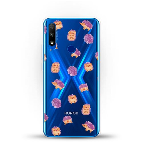 фото Силиконовый чехол узор из ёжиков на honor 9x andy & paul