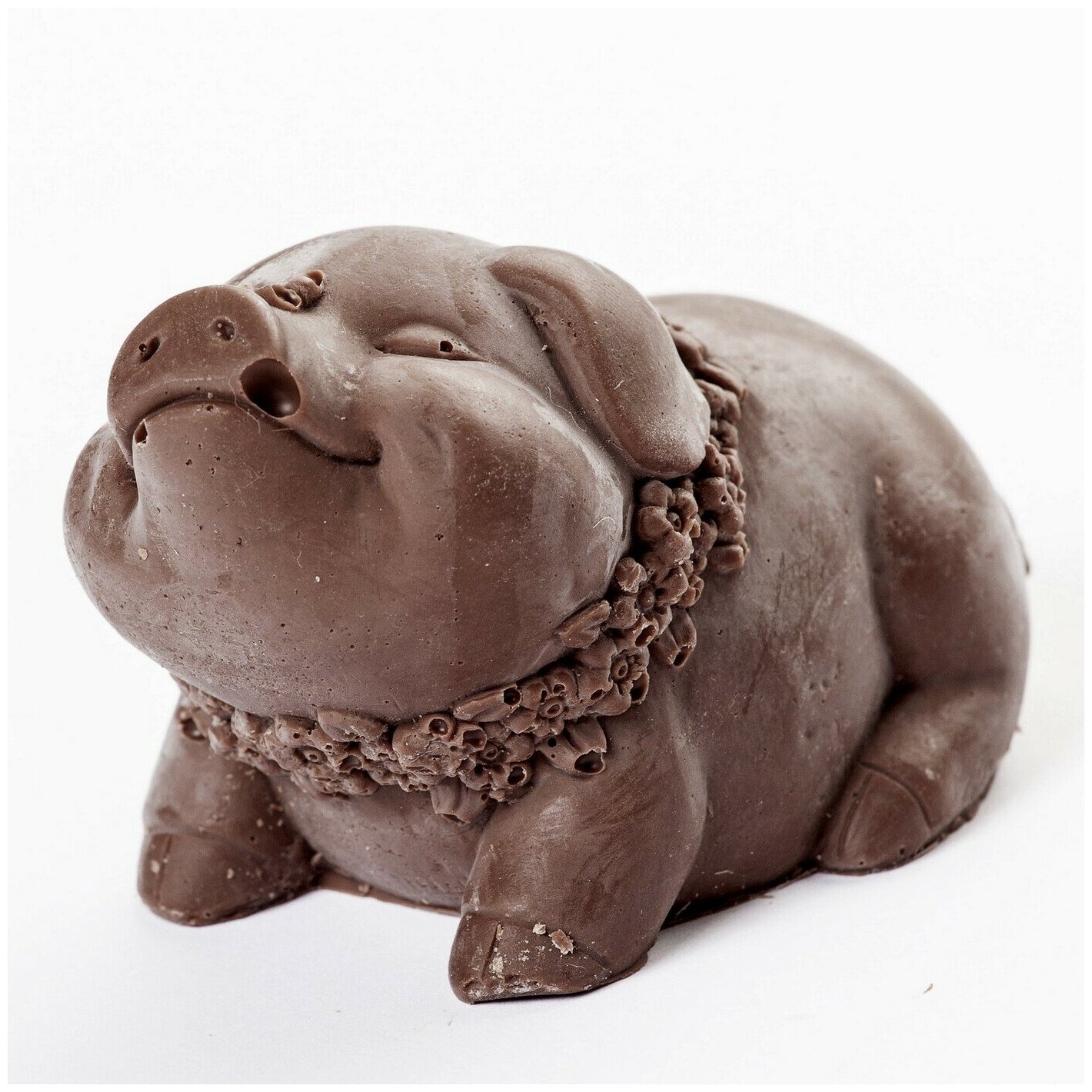 Подарочная шоколадная фигура Frade/Фраде - Хрюша (вес-102г) (темный) - фотография № 2