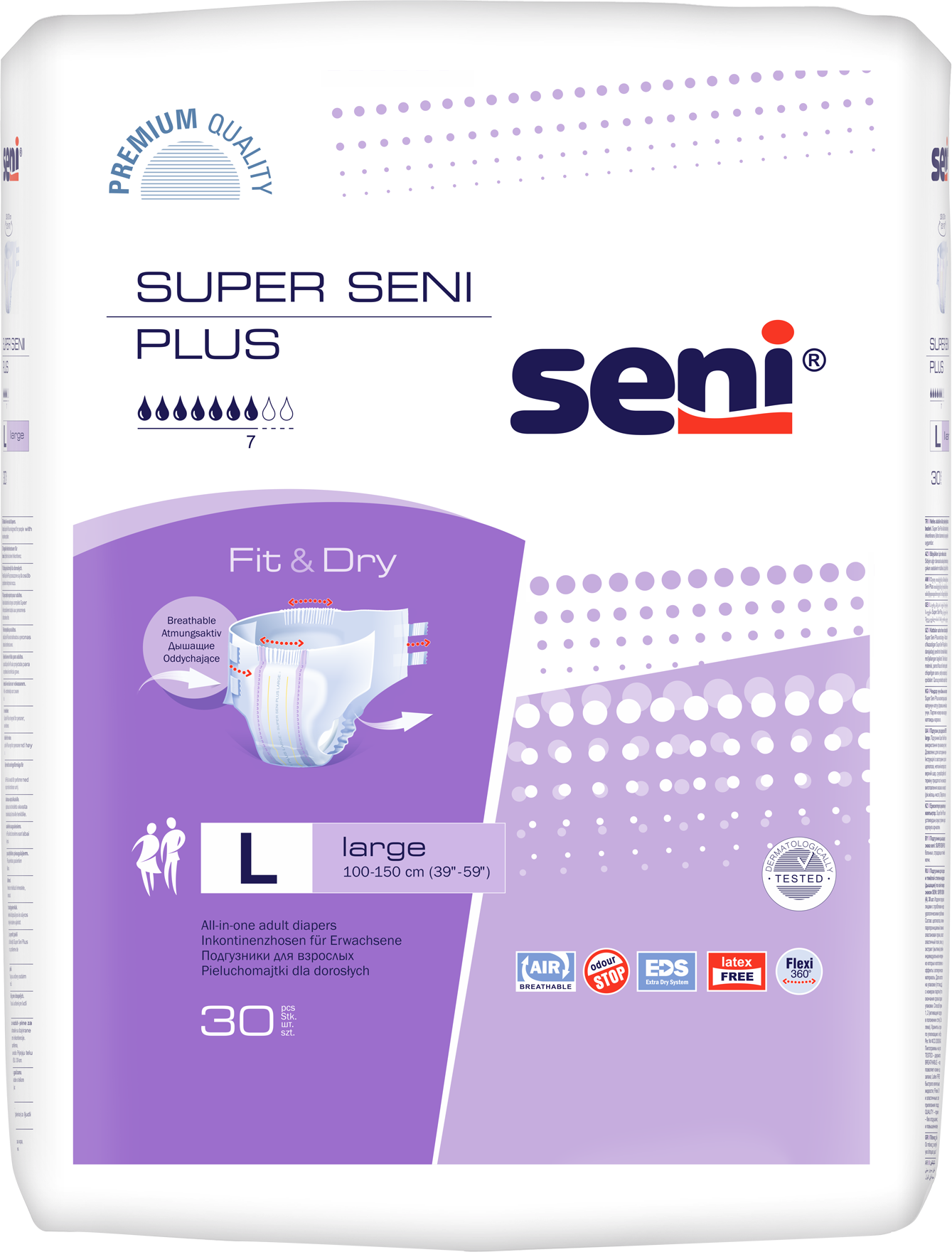 Super Seni Plus / Супер Сени Плюс - подгузники для взрослых, L, 30 шт.